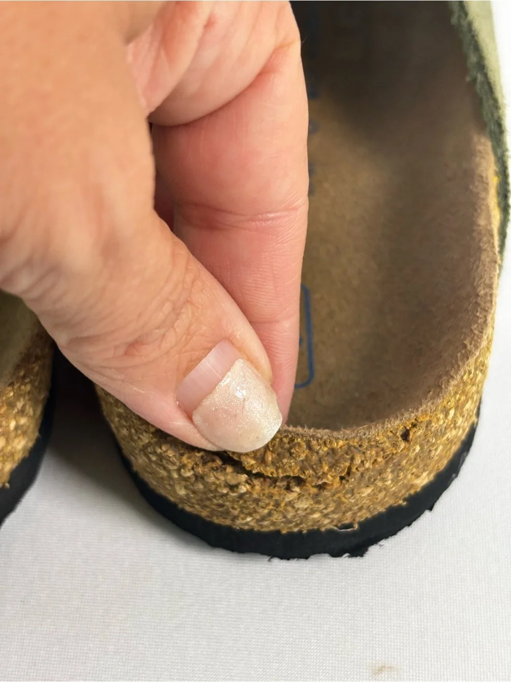 Birkenstock Arizona Suede Leather Sandals Olive Green EU 37 US 6